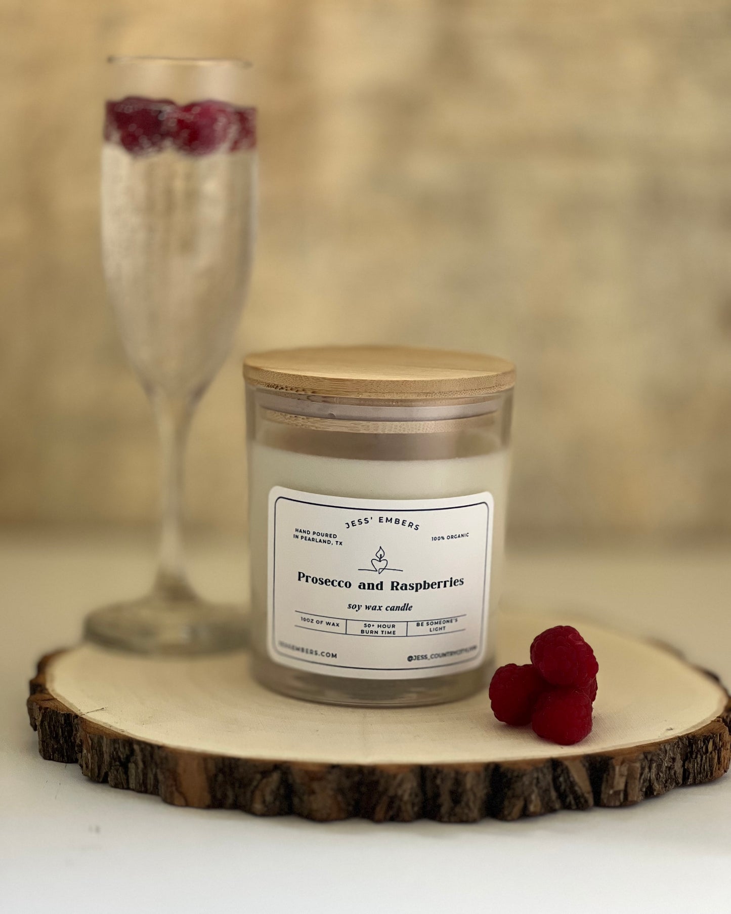 14oz Prosecco Raspberries